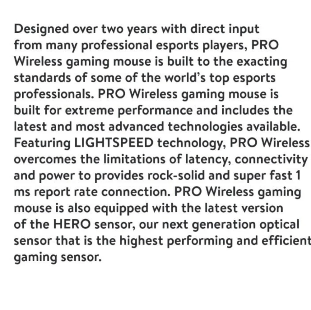 Logitech Black Wireless Gaming Mouse